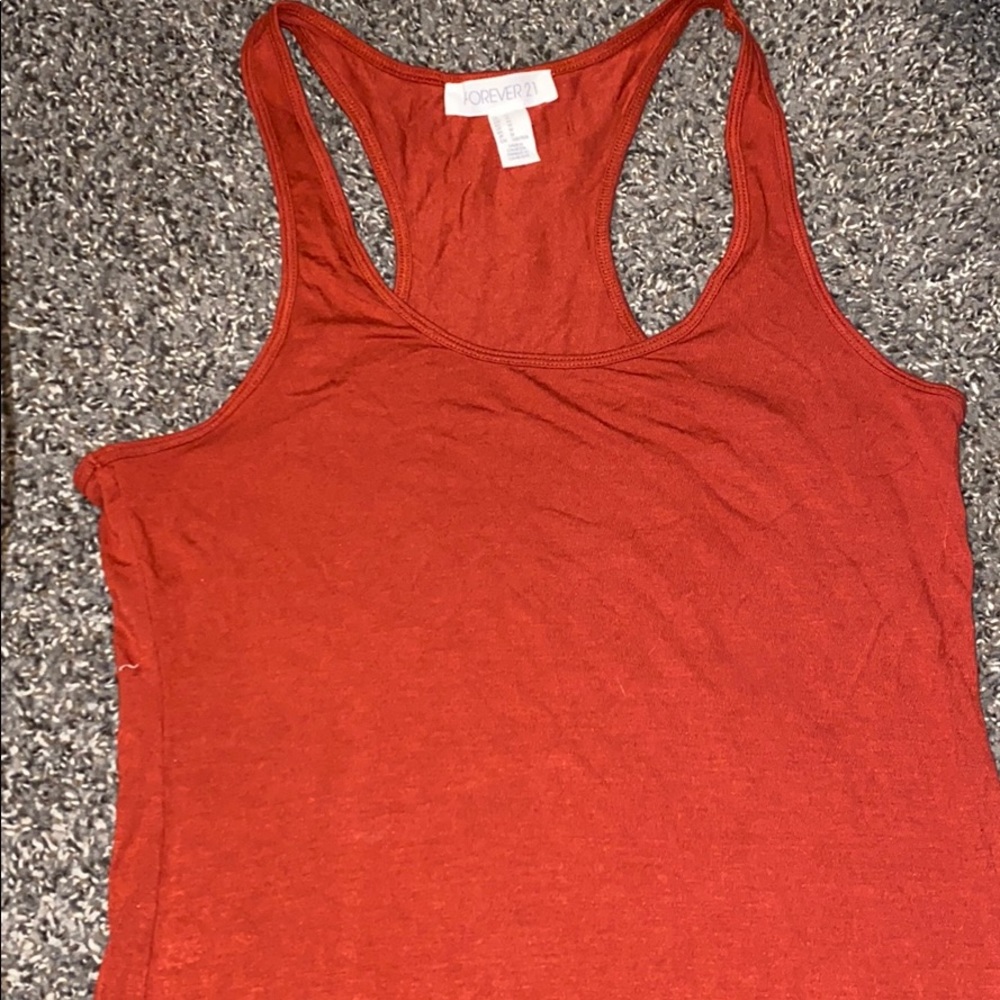 🔴 Forever 21 rust colored tank 🔴